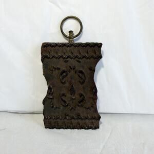 Antique Hand Carved Wooden Printing Textile Block Made In India Paisley Pattern